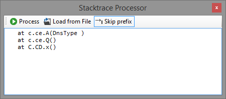 Stacktrace processor